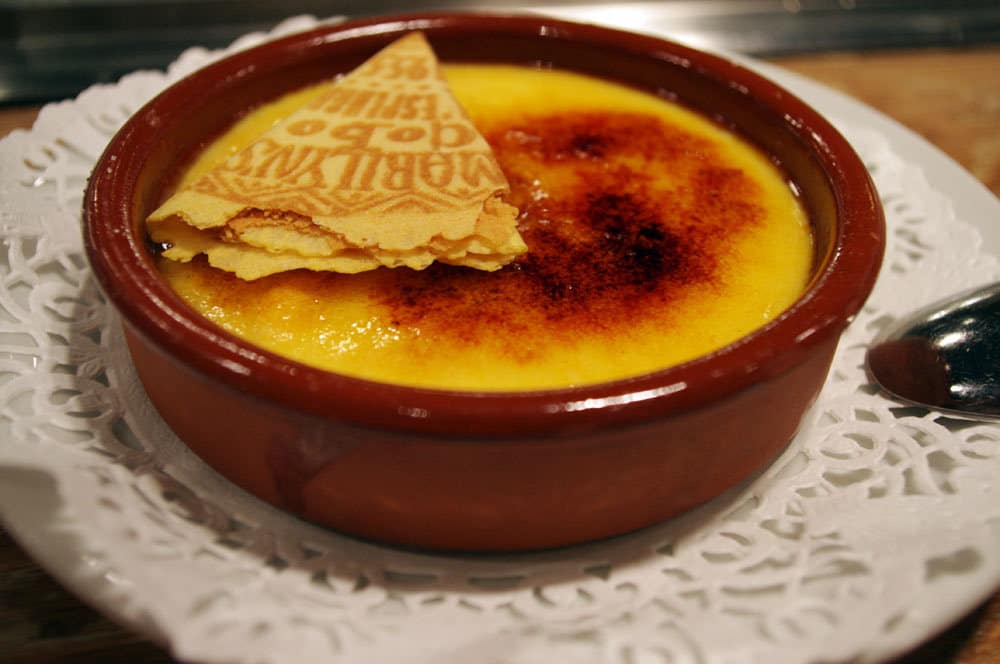 Local dishes in Barcelona, Crema Catalana