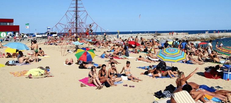 Icària Beach , Best Beaches in Barcelona