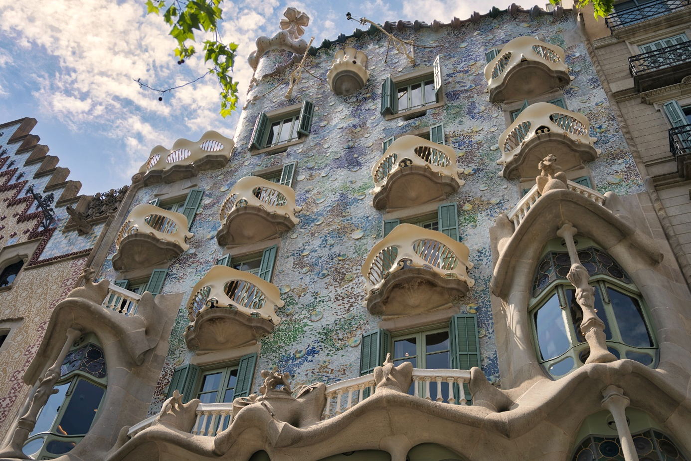Casa Batlló is probably one of the most famous Gaudí houses you must see on this list