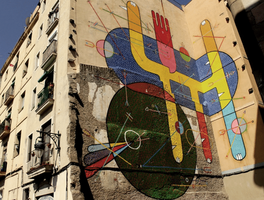 This piece of urban art is the first creation to be part of project "Ciutat Bella"