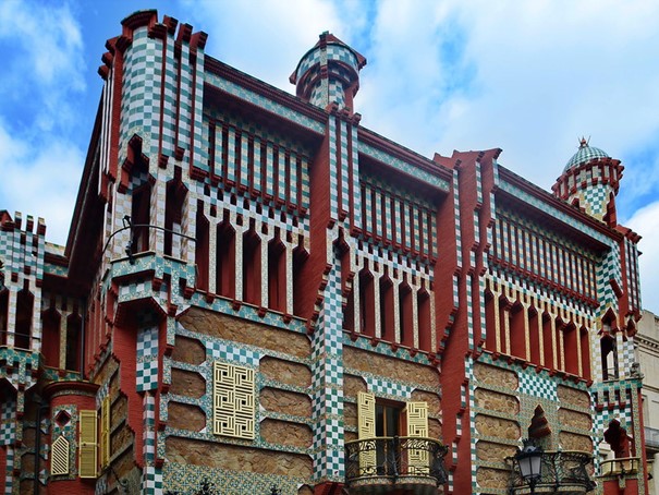 Casa Vicens differs in design since it's one of Gaudí's earlier works in Barcelona